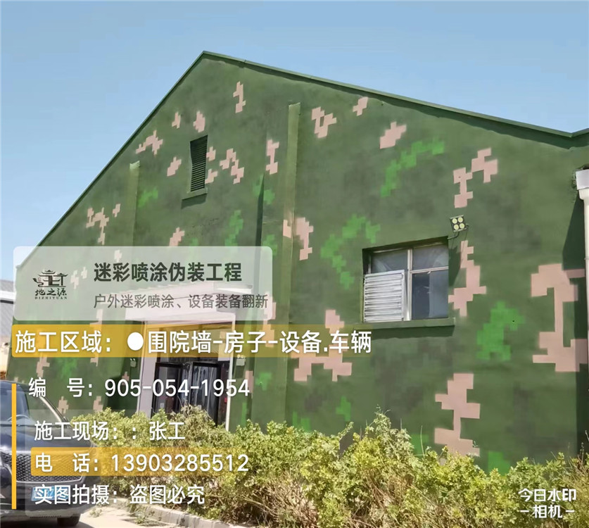 贵港外墙数码迷彩漆施工报价清单(100㎡标准墙面测算)